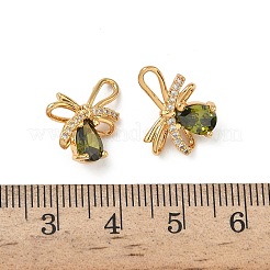 Ottone micro spianare pendenti zirconi&nbsp;LS-KK-Z136-58G-01