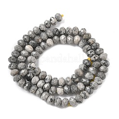 Камень натуральной карты / камень пикассо / нити из бисера пикассо яшмы G-D344-A18