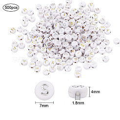 500 шт. Покрытие акриловыми бусинами&nbsp;PACR-YW0001-07