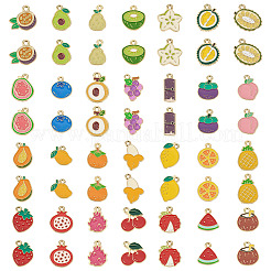 112 шт. 28 стиля фруктовых сплавов эмалевых подвесок&nbsp;FIND-TA0008-83