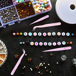 60 шт. 15 вида пинцетов из полипропиленового пластика&nbsp;DIY-BBC0002-64