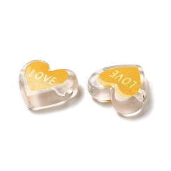 Печатные прозрачные акриловые бусины OACR-P017-B02