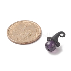 Круглые подвески из натуральных смешанных камней на тему Хэллоуина PALLOY-JF02031