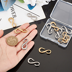 12 шт. 2-х цветные застежки-крючки из нержавеющей стали 304&nbsp;STAS-UN0047-17