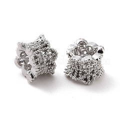 Экологичные латунные европейские бусины KK-D079-09P