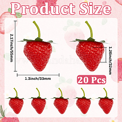 20 modello di fragola simulata in schiuma&nbsp;DJEW-GF0001-97