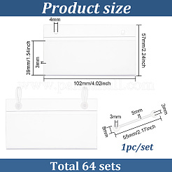 Titular de etiqueta de signo de etiqueta de precio de pvc rectangular&nbsp;KY-WH0046-61