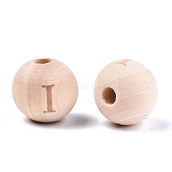Perle europee di legno naturale non finito&nbsp;WOOD-S045-143A-01I
