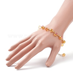 Каплевидный браслет из бусин из имитации австрийского хрусталя&nbsp;BJEW-TA00171-02