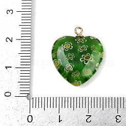 Подвески-сердечки ручной работы в технике миллефиори LAMP-L080-01P-04