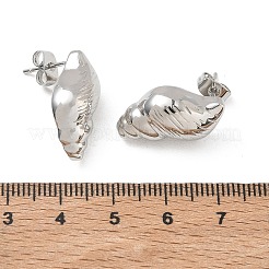 Boucles d'oreilles en laiton pour femmes&nbsp;EJEW-A167-02E-P