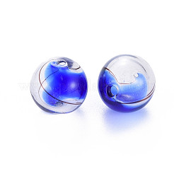 Perle di globo di vetro soffiato a mano trasparente&nbsp;GLAA-T012-33A-01