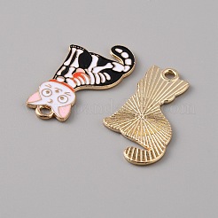 Эмалированные подвески из цинкового сплава&nbsp;ENAM-WH0065-05B-LG