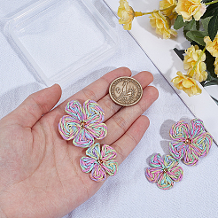 1 пара серег-гвоздиков из сплава рафии&nbsp;EJEW-SP0001-19B