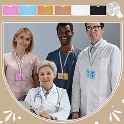 12 шт. 6-х цветные пластиковые карты-витрины из ПВХ для бейджа DIY-FG0007-87