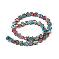 Окрашенные синтетические нити из имперской яшмы G-D337-10mm-B04