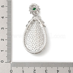 Подвески из окрашенного натурального зеленого халцедона&nbsp;G-S001-02P