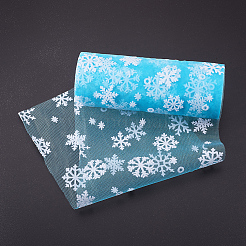 Сетчатые ленты со снежинками в стиле деко OCOR-BC0006-05L