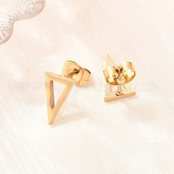 4 paio di orecchini a perno in acciaio inossidabile 304 con tema geometrico&nbsp;EJEW-G469-03G
