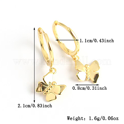 S925 серьги-кольца из стерлингового серебра в форме бабочки PC6505