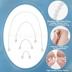 4шт. 4-х стильный ремешок для сумки из АБС-пластика с жемчужными бусинами&nbsp;FIND-FH0005-32B