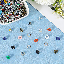 200 juego de 10 accesorios de ojal de hierro de colores&nbsp;SCRA-GF0001-10B-05