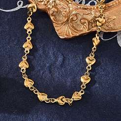 Ионное покрытие (ip) 304 нержавеющая сталь звенья цепи браслеты BJEW-P237-30G