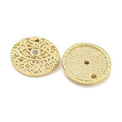 Messing micro pave klare zirkonia anhänger&nbsp;KK-S386-09G
