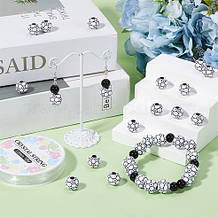DIY Fußball-Armband-Sets aus Acrylperlen&nbsp;DIY-SC0028-29