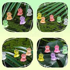 80шт 8 цвета подвески из светящейся смолы&nbsp;RESI-SZ0003-48