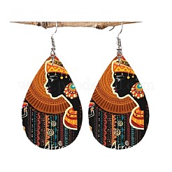 Серьги-капли с человеческим узором из сплава и акрила FS-WGD41F0-01