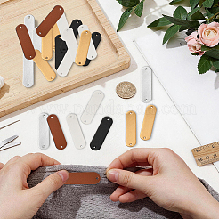 100 Stück ovale PU-Lederetiketten in 5 Farben&nbsp;DIY-CY0004-10