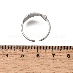 Bagues ouvertes en acier inoxydable 304 pour femmes&nbsp;RJEW-T034-02P