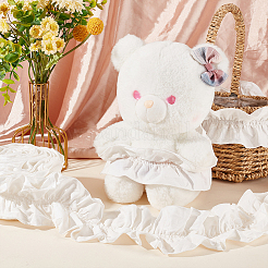 Отделка из полиэстера с оборками&nbsp;DIY-WH0430-116B