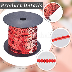 2 рулон 2-х цветных пластиковых бусин с пайетками FIND-CY0001-12B