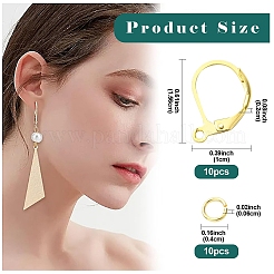 Латунная фурнитура Leverback для серег KK-YW0002-46