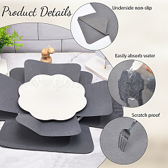 12 pieza de almohadillas térmicas de fieltro de lana&nbsp;AJEW-CP0009-75