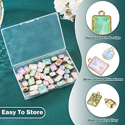 40 шт. 10 стиля стеклянных подвесок&nbsp;GLAA-TA0003-63