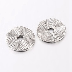 Сплавочные овальные бусины тибетского стиля  EA11936Y