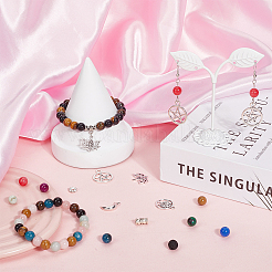 Наборы для самостоятельного изготовления подвесок из натуральных и синтетических бусин и сплавов DIY-SC0028-20