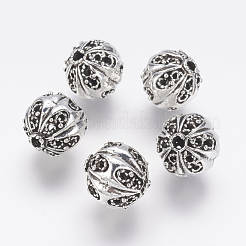 Perle in filigrana in lega di stile tibetano&nbsp;PALLOY-J707-11AS