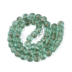 Perline murano con sabbia d'oro fatto a mano&nbsp;LAMP-Q039-08E