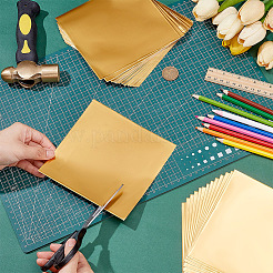 Quadratische Alufolienblätter für handwerkliche Gravuren&nbsp;DIY-WH0671-302A-02