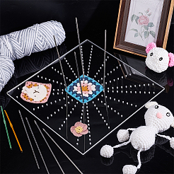 Акриловая доска для вязания крючком AJEW-WH0317-03