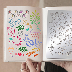 Трафареты для штампов из нержавеющей стали DIY-WH0289-045