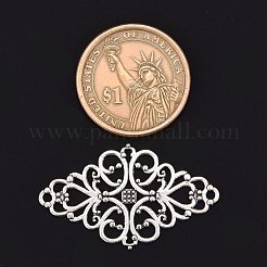 Тибетском стиле сплава ромб филигранные столяров соединения TIBE-5377-AS-LF