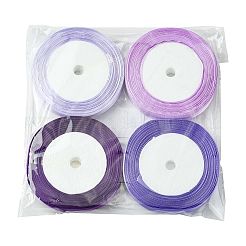 8 rollo de cinta de satén de una sola cara de 4 colores&nbsp;OCOR-FS0001-10C
