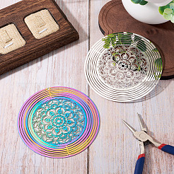 2 pz 2 colori 201 connettori/ciondoli in acciaio inossidabile&nbsp;STAS-TA0005-64