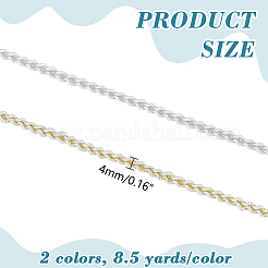 17 ярд двухцветной полиэстеровой плетеной кружевной отделки&nbsp;OCOR-WR0002-03A