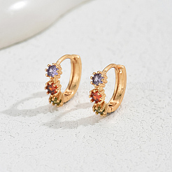 Элегантные латунные серьги-кольца NK1311